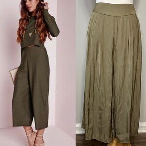 Vince Camuto Olive Green Wide-Leg Pants sz Small